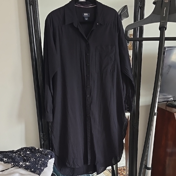 Maeve Oversized Shirt Dress - Picture 1 of 9